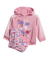 adidas Dino Camo Allover Print French Terry Jogger Set Pink