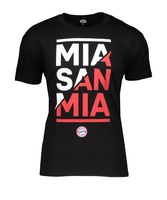 FC Bayern München Mia San Mia T-Shirt Schwarz
