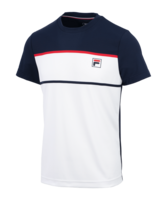 Fila Steve T-Shirt Tennis Weiss Blau F004