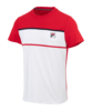 Fila Steve T-Shirt Tennis Weiss Rot F003