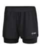 JAKO 2-in-1 Trainingsshort Damen Schwarz F08
