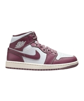 Jordan Air 1 Mid Damen Weiss Lila F050