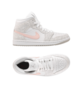 Jordan Air 1 Mid SE Damen Weiss Grau Rosa F001
