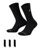 Jordan Everyday Crew Socken 3er Pack Schwarz F010