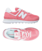 New Balance 574 Damen Rosa Weiss FFP2
