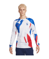 Nike Frankreich Sweatshirt Weiss Blau F100