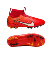 Nike Jr Air Zoom Mercurial Superfly IX Academy AG Dream Speed 7 Kids Rot Weiss Orange F600