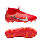 Nike Jr Air Zoom Mercurial Superfly IX Academy FG Dream Speed 7 Kids Rot Weiss Orange F600