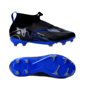 Nike Jr Air Zoom Mercurial Superfly IX Academy FG/MG Shadow Kids Schwarz Silber Blau F040