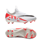 Nike Jr Air Zoom Mercurial Vapor XV Academy FG/MG Ready Kids Rot Weiss Schwarz F600