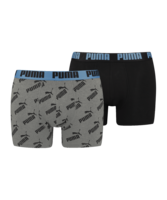 PUMA AOP Boxer 2er Pack Grau Blau F013
