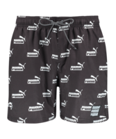 PUMA Badehose Schwarz Weiss F001