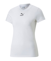 PUMA Classics Slim T-Shirt Damen Weiss F02