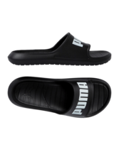 PUMA Divecat V2 Lite Badelatsche Schwarz Weiss F01