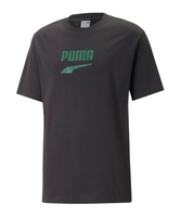 PUMA DOWNTOWN Logo Graphic T-Shirt Schwarz F01