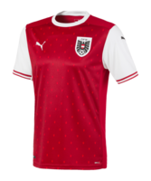 PUMA Österreich Trikot Home EM 2021 Kids Rot F01
