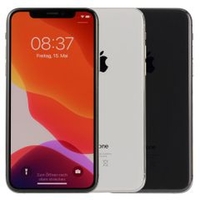 Apple iPhone X Smartphone - 64 GB - Silber - Akzeptabel