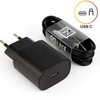 Original Samsung Ladegerät 2A - Fast Charger (TA800) + USB-C zu USB-C Kabel - schwarz
