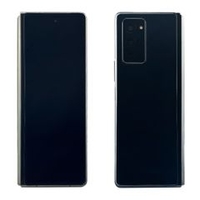 Samsung Galaxy Z Fold2 Smartphone - 256GB - Mystic Black/Gold Scharnierabdeckung - Dual Sim - 5G - Sehr Gut