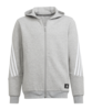 adidas Future Icons Kapuzenjacke Kids Grau Weiss