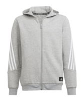 adidas Future Icons Kapuzenjacke Kids Grau Weiss