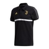 adidas Juventus Turin 3 Stripes Poloshirt Schwarz