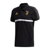 adidas Juventus Turin 3 Stripes Poloshirt Schwarz