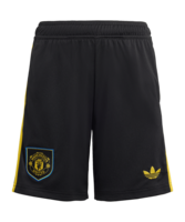 adidas Manchester United Short 3rd 2025/2026 Kids Schwarz