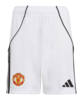 adidas Manchester United Short Home 2025/2026 Kids Weiß