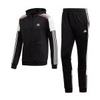 adidas MTS Sport Trainingsanzug Schwarz Weiss