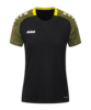 JAKO Performance T-Shirt Damen Schwarz Gelb F808
