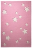 Bellybutton Kurzflor Teppich aus Wolle Sternenzelt rosa