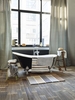Esprit Badteppich Block Stripe silber grau taupe