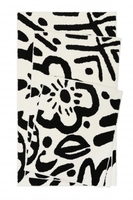 Esprit Badteppich Cool Flower schwarz beige