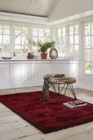 Esprit Hochflor Teppich Cosy Glamour rot braun