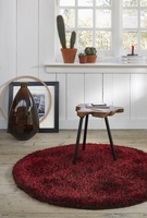 Esprit Hochflor Teppich Cosy Glamour rot braun