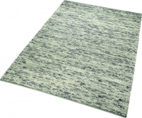 Esprit Kelim Teppich aus Wolle Knob grau silber