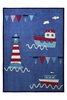 Esprit Kinder Teppich Captains World blau rot weiß