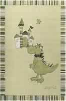 Esprit Kinder Teppich Dragon&Castle grün
