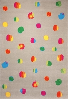 Esprit Kinder Teppich Funny Dots sand rot gelb blau grün