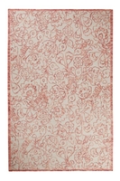 Esprit Kurzflor Kelim Teppich aus Wolle Kayla beige rot