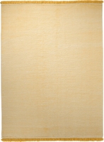 Esprit Kurzflor Kelim Teppich aus Wolle Loom gelb ocker