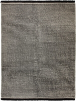Esprit Kurzflor Kelim Teppich aus Wolle Loom schwarz