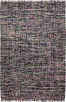 Esprit Kurzflor Kelim Teppich aus Wolle Purl lila grün