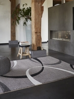 Esprit Kurzflor Teppich Campus taupe braun