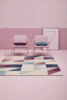 Esprit Kurzflor Teppich Fastlane Grau Rosa Beige