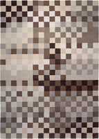 Esprit Kurzflor Teppich Pixel beige braun taupe