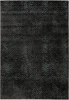 Esprit Kurzflor Teppich Relief dunklel grau türkis