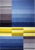 Esprit Kurzflor Teppich Split blau gelb