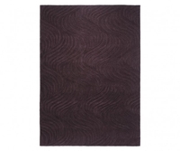 Esprit Kurzflor Teppich Wave aubergine lila